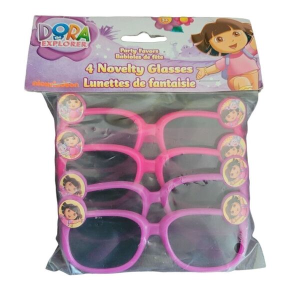 Nickelodeon Dora The Explorer Party Favor 4 Pink Purple Sunglasses - Picture 1 of 2